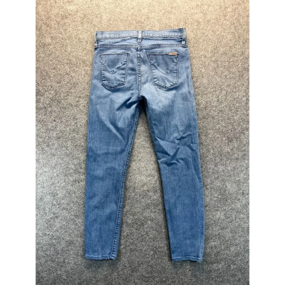 Hudson Jeans Womens Size 27 Nico Super Skinny‎ Midrise Light Blue Stretch Denim
